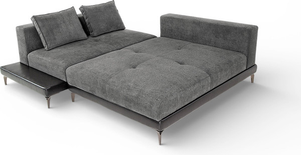 Изображение товара Диван угловой Домовой Римини Ри-4УСнр-Пм (Santos 23 Lord 22 Black)