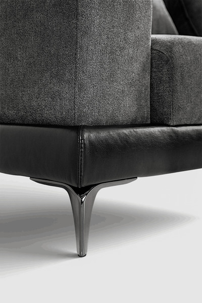 Изображение товара Диван угловой Домовой Римини Ри-4УСнр-Пм (Santos 23 Lord 22 Black)