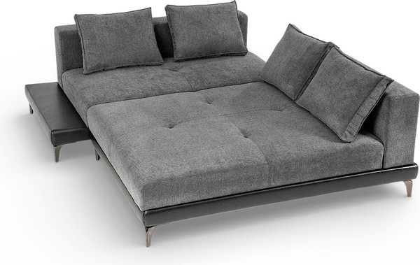 Изображение товара Диван угловой Домовой Римини Ри-4УСнр-Пм (Santos 23 Lord 22 Black)