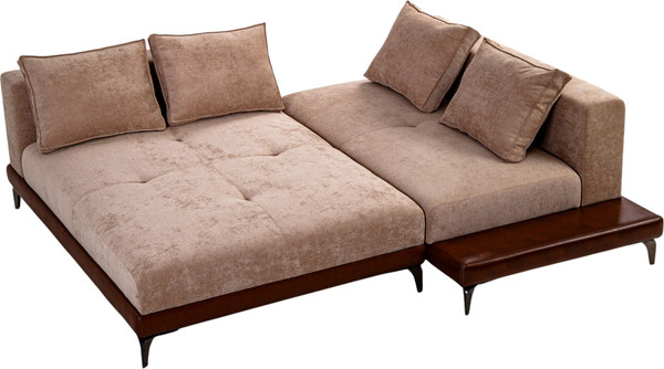Изображение товара Диван угловой Mio Tesoro Римини Ри-4УСнр-Пм   (JH3565-6 A. Leather 5807-12)