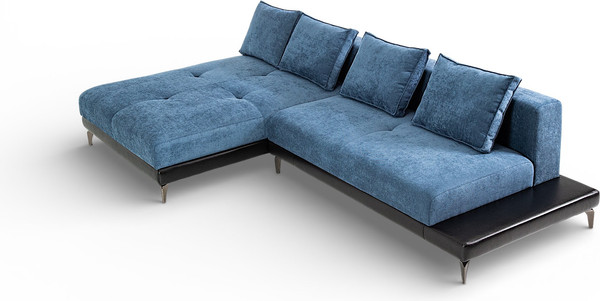 Изображение товара Диван угловой Домовой Римини Ри-4УСнр-Пм   (JH3565-17 Lord 22 Black)