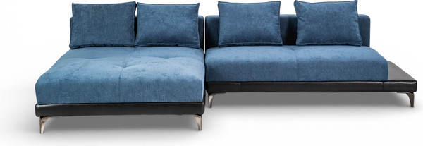 Изображение товара Диван угловой Домовой Римини Ри-4УСнр-Пм   (JH3565-17 Lord 22 Black)