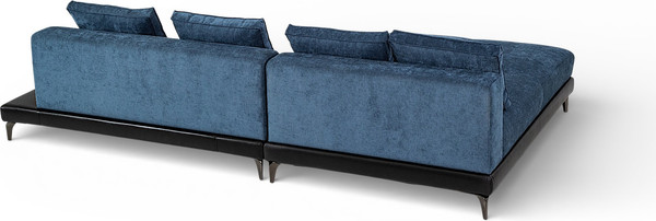 Изображение товара Диван угловой Домовой Римини Ри-4УСнр-Пм   (JH3565-17 Lord 22 Black)