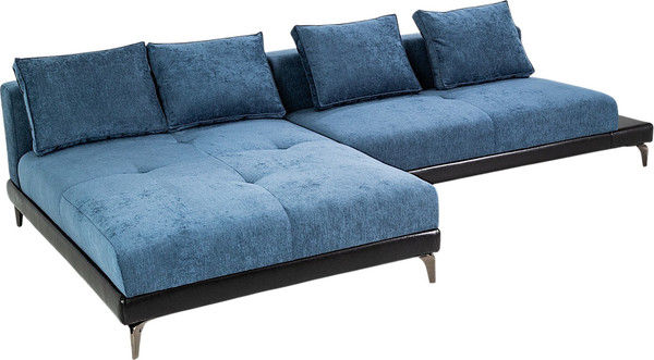 Изображение товара Диван угловой Домовой Римини Ри-4УСнр-Пм   (JH3565-17 Lord 22 Black)