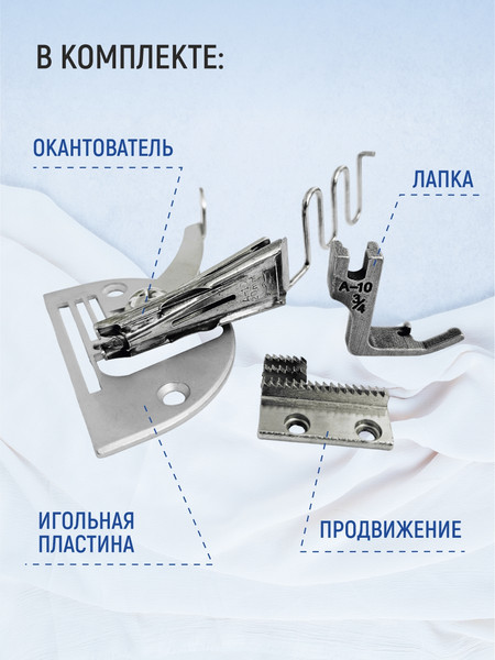 Изображение товара Окантователь для промышленной швейной машины Sentex A10 20мм (GE)