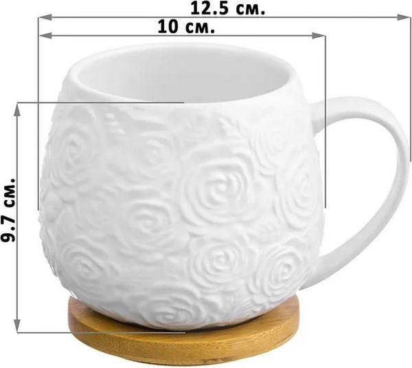 Изображение товара Набор для чая/кофе Elan Gallery Розы / 540271_2