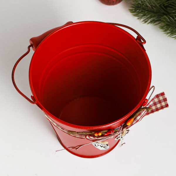 Изображение товара Кашпо Take It Easy Ведерко Рустад / 10547459 (красный)