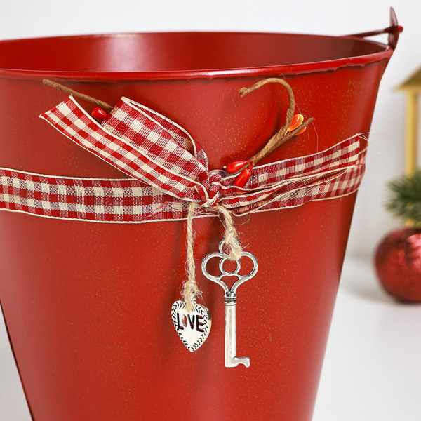 Изображение товара Кашпо Take It Easy Ведерко Рустад / 10547457 (красный)