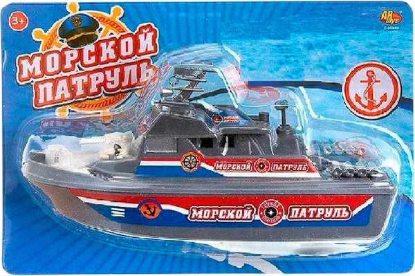 Изображение товара Катер игрушечный Abtoys Морской патруль / C-00380 (серый)