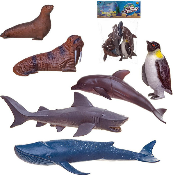 Изображение товара Набор фигурок игровых Abtoys Фигурки морских животных / PT-01291 (6шт)