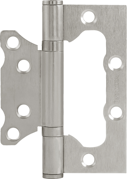 Изображение товара Комплект петель дверных Нора-М Isparus накладная универсальная 800-4" FHP 100х74х2.5 (матовый никель, без колп)