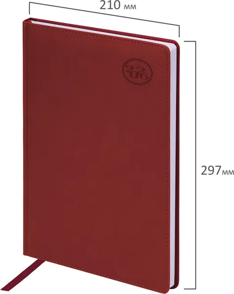 Изображение товара Ежедневник Brauberg 2026 / 117240 (бордовый)