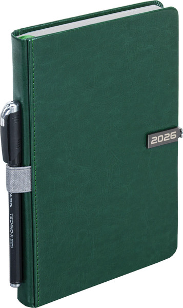 Изображение товара Ежедневник Brauberg 2026 / 117477 (темно-зеленый)