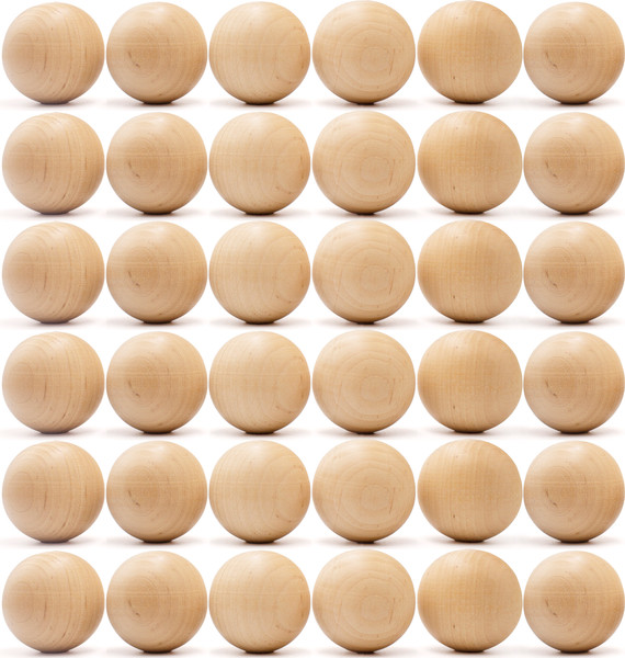 Изображение товара Набор заготовок для творчества Брестская Фабрика Сувениров Деревянные шары / ball35_x36 (36шт)