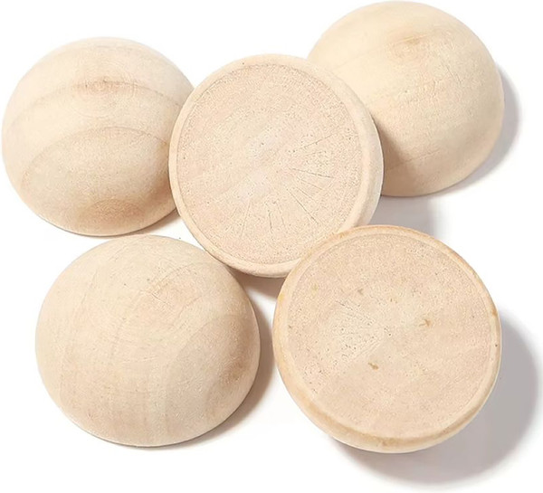 Изображение товара Набор заготовок для творчества Брестская Фабрика Сувениров Полусфер деревянных / h-ball50_x10 (10шт)