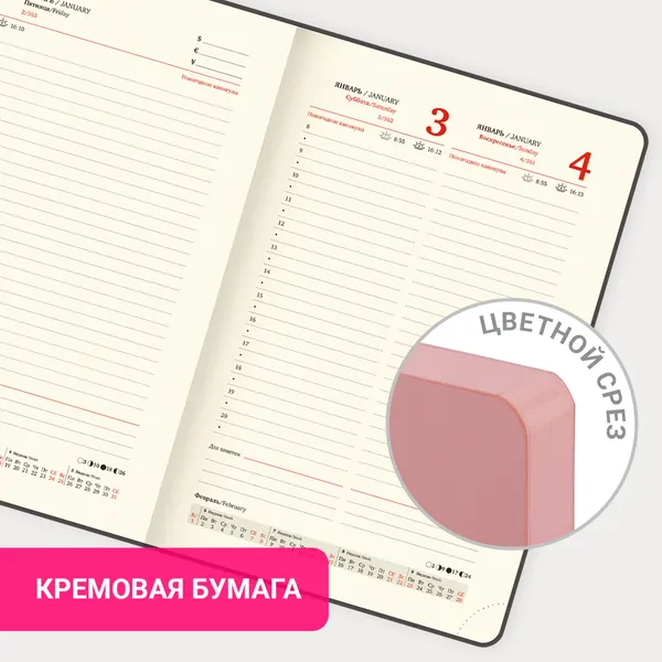 Изображение товара Ежедневник Brauberg 2026 / 117463 (розовый)