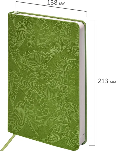 Изображение товара Ежедневник Brauberg 2026 / 117128 (зеленый)
