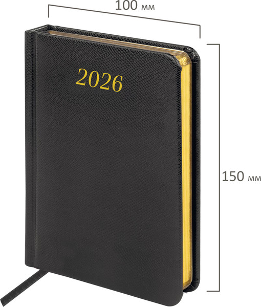 Изображение товара Ежедневник Brauberg 2026 / 117252 (черный)