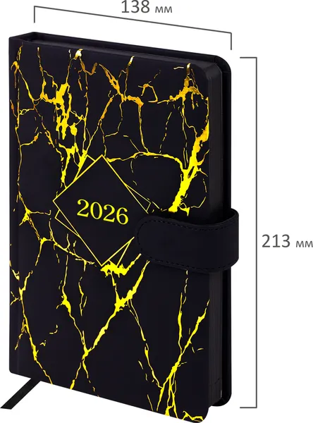 Изображение товара Ежедневник Brauberg 2026 / 117470 (черный)