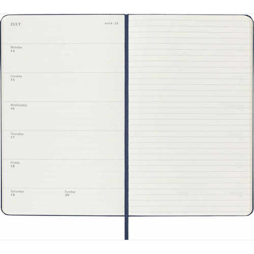 Изображение товара Еженедельник Moleskine Academic Soft WKNT Large DSB2018WN3 (синий)