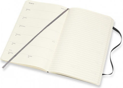Изображение товара Еженедельник Moleskine Academic Soft WKNT Large DSB18WN3 (черный)