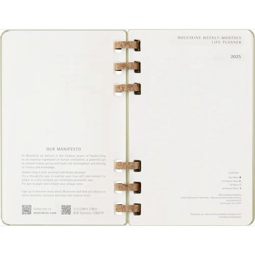 Изображение товара Еженедельник Moleskine Academic Spiral Large DHSPK5212AMWH3 (киви)