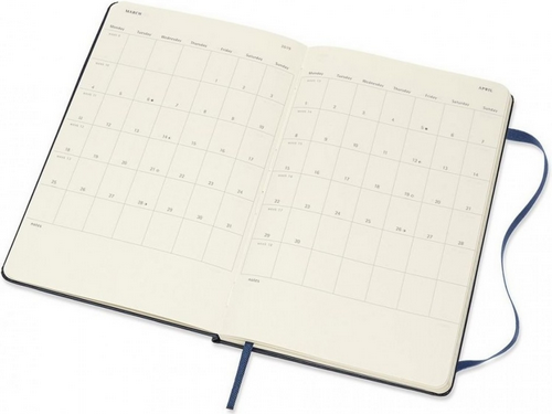 Изображение товара Еженедельник Moleskine Academic WKNT Large DHB2018WN3 (синий сапфир)