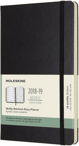 Изображение товара Еженедельник Moleskine Academic WKNT Large DHB18WN3 (черный)