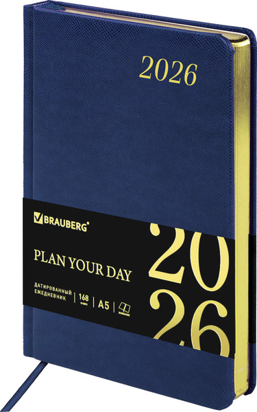 Изображение товара Ежедневник Brauberg 2026 / 117056 (синий)
