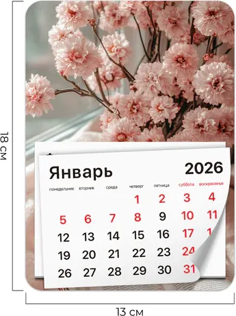 Изображение товара Календарь магнитный Brauberg 2026 / 117288