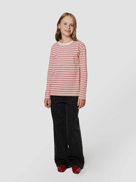 Изображение товара Лонгслив детский Mark Formelle 127931 (р.104-56, красно-молочная полоска)
