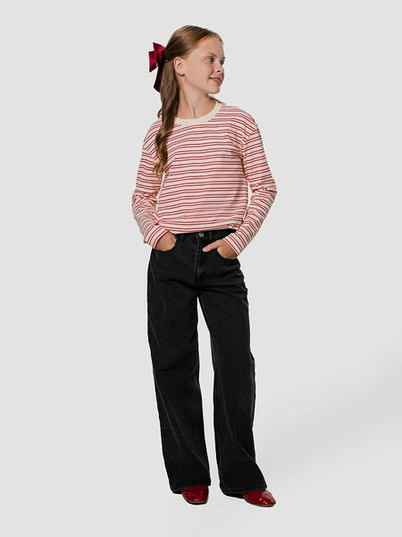 Изображение товара Лонгслив детский Mark Formelle 127931 (р.122-60, красно-молочная полоска)