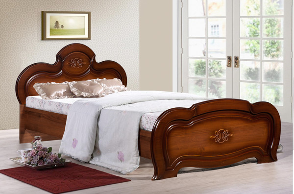 Изображение товара Полуторная кровать Кастанье Щара 120 / СП 002-07 (орех)