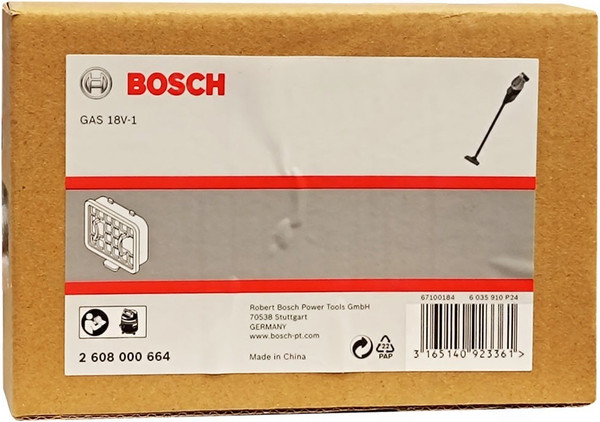 Изображение товара Фильтр для пылесоса Bosch Hepa GAS 18V-1 / 2.608.000.664