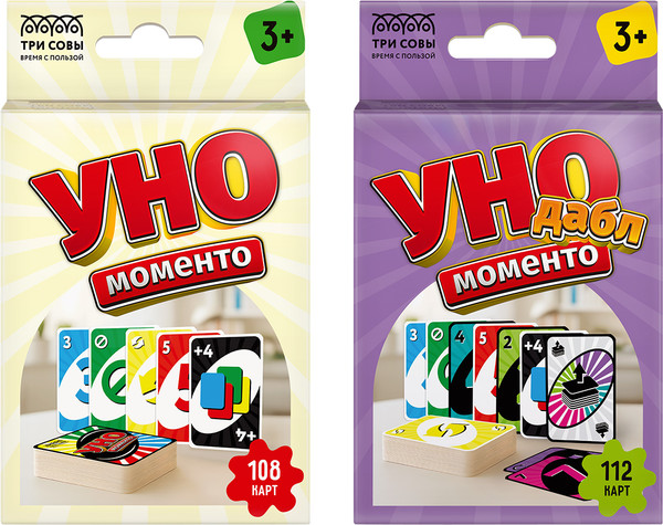 Изображение товара Набор игр Три совы Уно Моменто 2в1 / НИ_67063