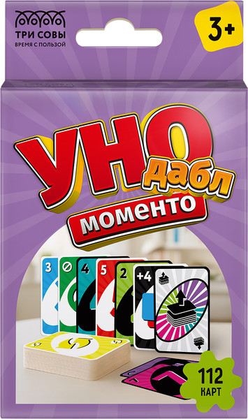 Изображение товара Настольная игра Три совы Уно Моменто Дабл / НИ_67062