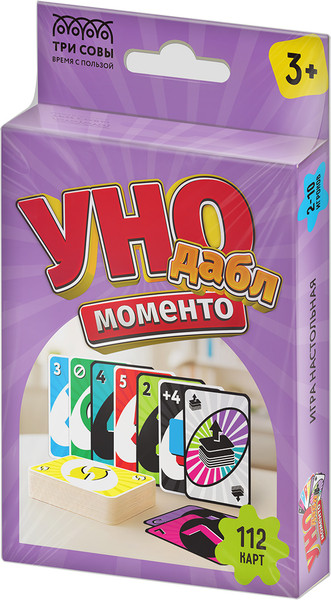 Изображение товара Настольная игра Три совы Уно Моменто Дабл / НИ_67062