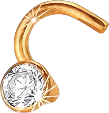 Изображение товара Пирсинг из красного золота 7 КАРАТ П8217-425К14 (с фиантом)