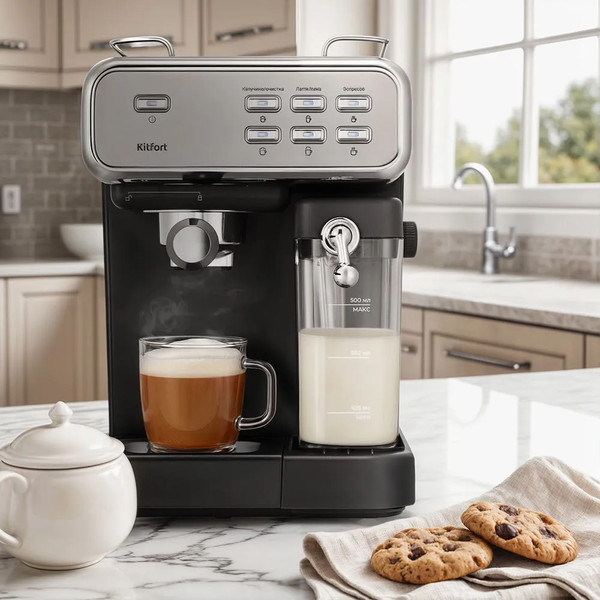 Изображение товара Кофеварка эспрессо Kitfort КТ-7563