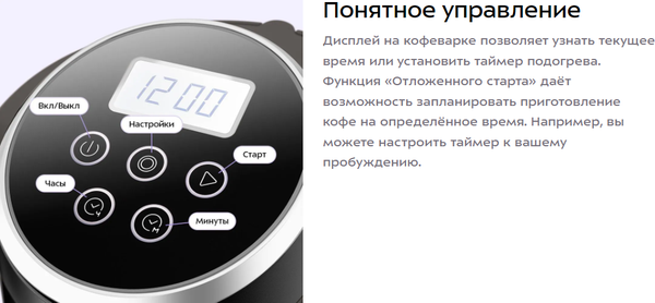 Изображение товара Капельная кофеварка Kitfort КТ-7567