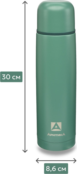 Изображение товара Термос для напитков Арктика 101-1000-LEAFT (хвоя)