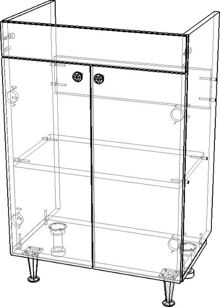 Изображение товара Тумба под умывальник ViMark Sigma 60 / 6133