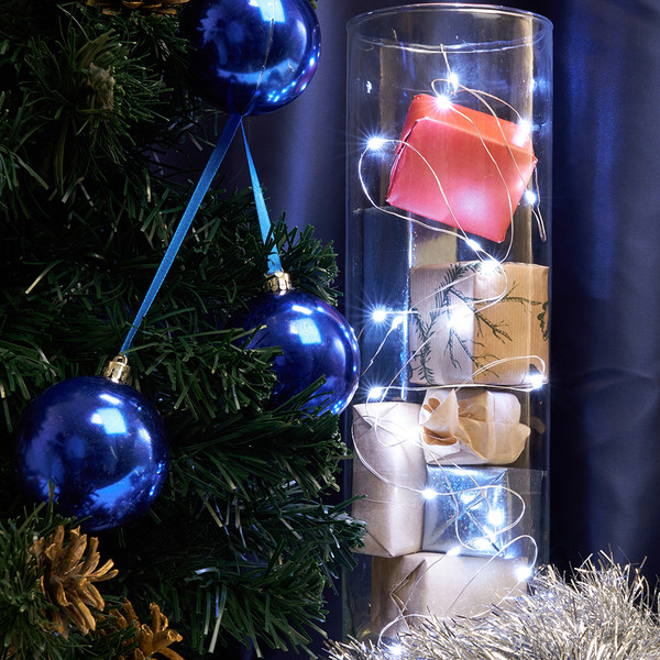 Изображение товара Светодиодная гирлянда Feron Роса 20 LED 2м 5000К IP 20 CL570 / 32365