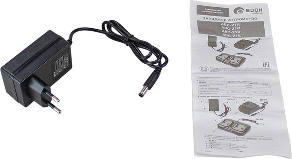Изображение товара Зарядное устройство для электроинструмента Edon ABC-21A / 40584