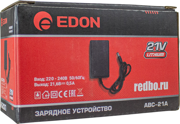 Изображение товара Зарядное устройство для электроинструмента Edon ABC-21A / 40584