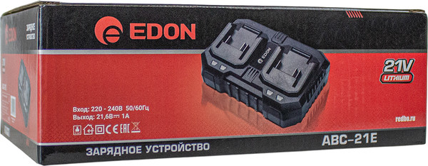 Изображение товара Зарядное устройство для электроинструмента Edon ABC-21Е / 40719