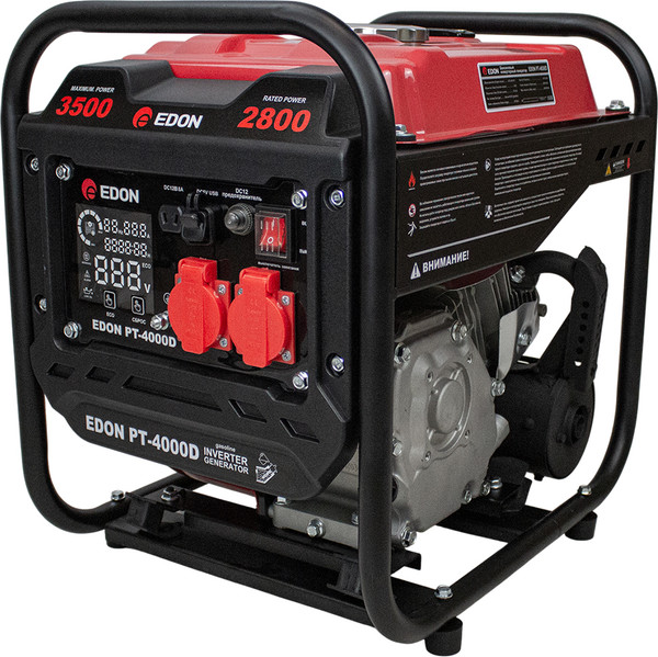 Изображение товара Бензиновый генератор Edon PT-4000D / 42312