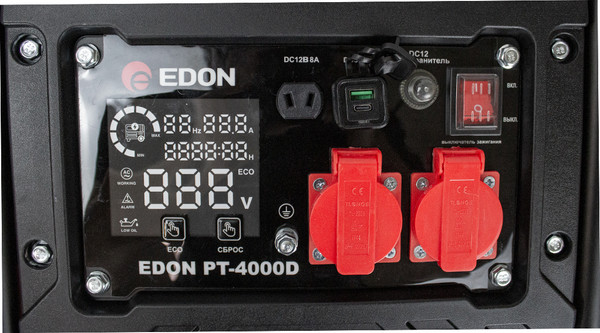Изображение товара Бензиновый генератор Edon PT-4000D / 42312
