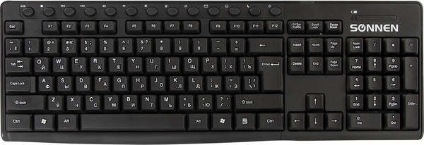 Изображение товара Комплект клавиатура и мышь Sonnen K-648 / 513208 (черный)