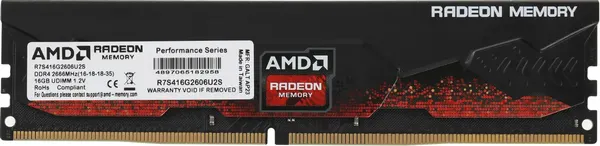 Изображение товара Оперативная память DDR4 AMD R7S416G2606U2S
